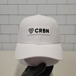 CRBN Pickleball Performance Hat White Adjustable Snapback Athletic Cap